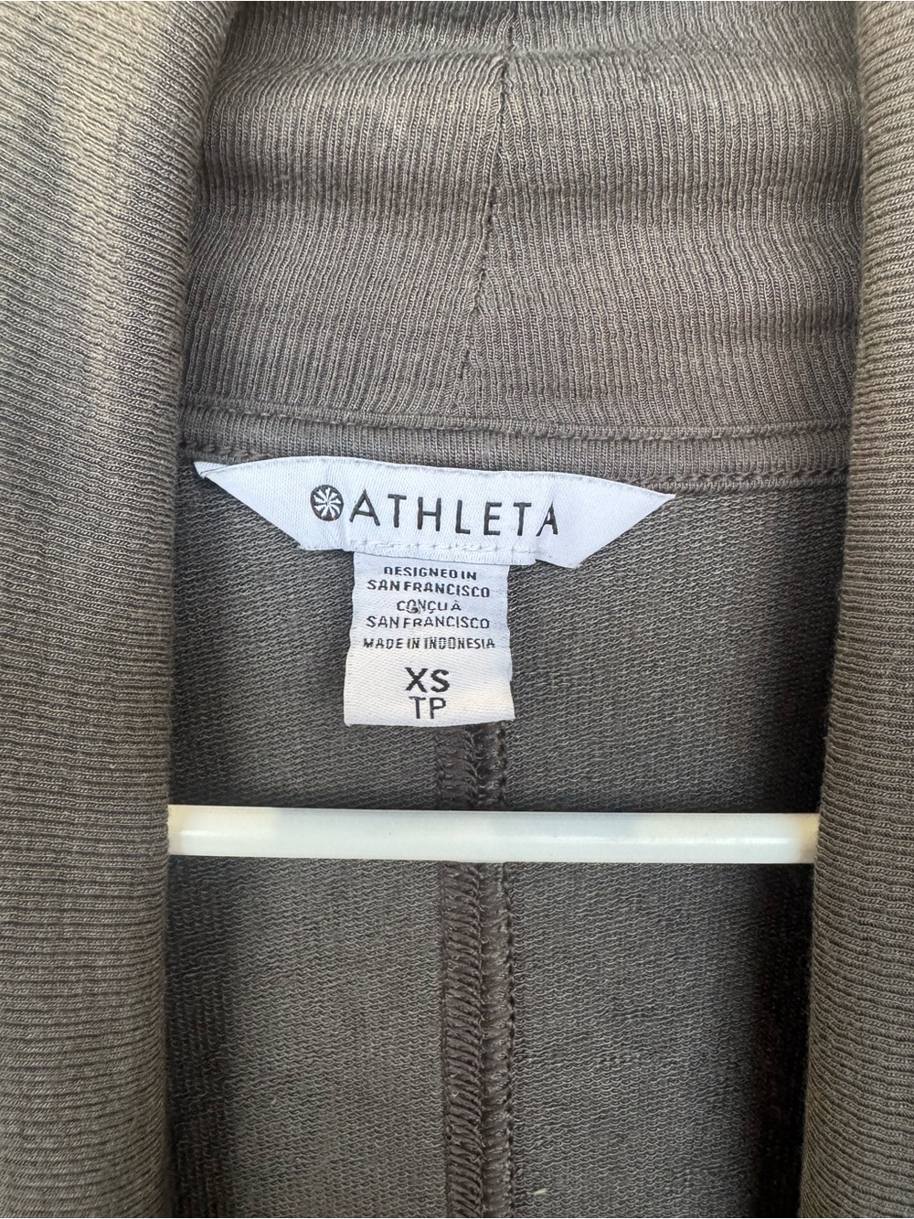Athleta Charcoal Pranayama Wrap Open-Front  Cardigan - Picture 4 of 6